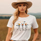 Halloween Pumpkin Skeleton T-Shirt, Vintage Dancing Skeleton Printed Shirt, Skull Fall Matching Tee Shirt, Halloween Night Party Clothing