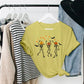 Halloween Pumpkin Skeleton T-Shirt, Vintage Dancing Skeleton Printed Shirt, Skull Fall Matching Tee Shirt, Halloween Night Party Clothing