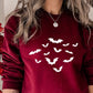 Vintage Bats Sweatshirt, Halloween Bats Printed Sweatshirt, Fall Family Matching Sweatshirt, Spooky Season Jumper, Halloween Party Clothing