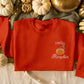 Hello Pumpkin Sweatshirt, Vintage Halloween Embroidered Sweatshirt, Pumpkin Matching Sweater, Spooky Season Jumper, Cute Halloween Clothing