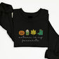 Autumn is My Favourite Sweatshirt, Embroidered Halloween Pumpkin Sweater, Vintage Autumn Leaves Jumper, Cute Halloween Clothing for Adults