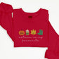 Autumn is My Favourite Sweatshirt, Embroidered Halloween Pumpkin Sweater, Vintage Autumn Leaves Jumper, Cute Halloween Clothing for Adults