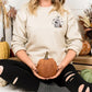 Embroidered Halloween Ghost Sweatshirt, Vintage Fall Ghost Pumpkin Sweater, Halloween Black Cat Jumper, Spooky Season Cat Lovers Clothing