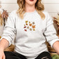 Embroidered Falling Leaves Sweater, Vintage Autumn Fall Sweatshirt, Thanksgiving Crewneck Foliage Jumper, Autumn Season Outfits Gift for Him