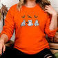 Halloween Ghost Cats Sweatshirt, Embroidered Halloween Bats Sweater, Vintage Fall Spooky Season Jumper, Cute Halloween Party Outfits Gifts