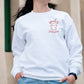 Halloween Sweatshirt, Spooky Season Embroidered Ghost Monogram Crewneck Jumper, Halloween Matching Vacation Aesthetic Unisex Sweater Gifts