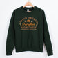 Pumpkin Spiced Latte Fall Sweatshirt, Vintage Halloween Pumpkin Sweatshirt, Autumn Leaves Embroidered Jumper, Halloween Coffee Lovers Gifts