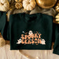 Spooky Season Halloween Sweater, Halloween Ghosts Printed Sweatshirt, Family Matching Tops, Unisex Adults Jumper, Halloween Night Party Gift