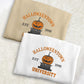 Halloween Town University Sweatshirt, Embroidered Halloween Pumpkin Jumper, Spooky Season Crewneck Sweater, Halloween Ghost Unisex Outfits