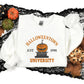 Halloween Town University Sweatshirt, Embroidered Halloween Pumpkin Jumper, Spooky Season Crewneck Sweater, Halloween Ghost Unisex Outfits