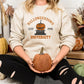 Halloween Town University Sweatshirt, Embroidered Halloween Pumpkin Jumper, Spooky Season Crewneck Sweater, Halloween Ghost Unisex Outfits