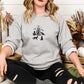 Halloween Black Cats Sweater, Embroidered Spooky Cats Fall Sweatshirt, Ghosts Holding Cats Women Sweatshirt, Cute Cat Halloween Gift Outfits