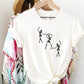 Skeleton Dancing Halloween T Shirt, Funny Skeletons Printed Shirts, Funny Halloween Skeleton Tee Tops, Comfy Unisex Halloween Party Outfits