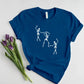 Skeleton Dancing Halloween T Shirt, Funny Skeletons Printed Shirts, Funny Halloween Skeleton Tee Tops, Comfy Unisex Halloween Party Outfits