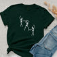 Skeleton Dancing Halloween T Shirt, Funny Skeletons Printed Shirts, Funny Halloween Skeleton Tee Tops, Comfy Unisex Halloween Party Outfits
