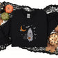 Embroidered Halloween Ghost Sweatshirt, Halloween Pumpkin Sweater, Unisex Crewneck Jumper, Halloween Sweater, Spooky Season Autumn Fall Gift