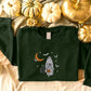Embroidered Halloween Ghost Sweatshirt, Halloween Pumpkin Sweater, Unisex Crewneck Jumper, Halloween Sweater, Spooky Season Autumn Fall Gift