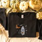 Embroidered Halloween Ghost Sweatshirt, Halloween Pumpkin Sweater, Unisex Crewneck Jumper, Halloween Sweater, Spooky Season Autumn Fall Gift
