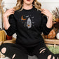 Embroidered Halloween Ghost Sweatshirt, Halloween Pumpkin Sweater, Unisex Crewneck Jumper, Halloween Sweater, Spooky Season Autumn Fall Gift