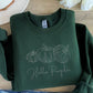 Hello Pumpkin Halloween Sweater, Embroidered Outline Pumpkins Sweatshirt, Autumn Jumper, Gender Neutral Sweater, Vintage Spooky Season Tops