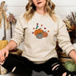 Embroidered Pumpkin Fall Sweaters, Halloween Pumpkins Sweatshirt, Autumn Spooky Season Jumpers, Unisex Family Matching Tops, Halloween Gifts