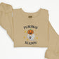Embroidered Pumpkin Season Sweatshirt, Winking Pumpkin Halloween Sweater, Autumn Spooky Season Clothing, Halloween Embroidery Unisex Jumpers
