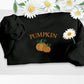 Embroidered Pumpkin Sweatshirt, Halloween Pumpkin Crewneck Sweater, Eco Pumpkin Jumper, Autumn Fall Spooky Season Jumpers, Halloween Outfits