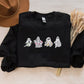 Embroidered Ghost Halloween Sweater, Cute Ghosts Spooky Season Sweatshirts, Halloween Jumper, Family Matching Halloween Gifts, Fall Jumpers
