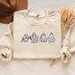 Embroidered Ghost Halloween Sweater, Cute Ghosts Spooky Season Sweatshirts, Halloween Jumper, Family Matching Halloween Gifts, Fall Jumpers