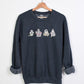 Embroidered Ghost Halloween Sweater, Cute Ghosts Spooky Season Sweatshirts, Halloween Jumper, Family Matching Halloween Gifts, Fall Jumpers