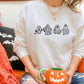 Embroidered Ghost Halloween Sweater, Cute Ghosts Spooky Season Sweatshirts, Halloween Jumper, Family Matching Halloween Gifts, Fall Jumpers