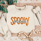 Embroidered Spooky Season Sweatshirt, Retro Halloween Sweaters, Family Matching Trendy Autumn Jumper, Unisex Adults Tops, Halloween Outfits