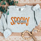 Embroidered Spooky Season Sweatshirt, Retro Halloween Sweaters, Family Matching Trendy Autumn Jumper, Unisex Adults Tops, Halloween Outfits