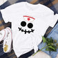 Halloween Nurse Printed Shirt, Winking Pumpkin Group Tee Shirt, Funny Fall Spooky Nurse Life Tees, Pumpkin Face Halloween Matching Outfits