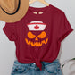 Halloween Nurse Printed Shirt, Winking Pumpkin Group Tee Shirt, Funny Fall Spooky Nurse Life Tees, Pumpkin Face Halloween Matching Outfits