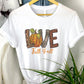 Love Fall Y'All Printed Shirt, Vintage Halloween Pumpkin Tee Shirt, Thanksgiving Peace Love Shirt, Fall Vibes Top, Halloween Clothing Gift