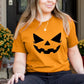 Funny Pumpkin Face Shirt, Halloween Jack o Lantern Printed Shirt, Vintage Fall Matching Adults Tops, Spooky Season, Halloween Party Outfits