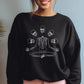 Halloween Skull Skeleton Sweatshirt, Goth Halloween Printed Sweatshirt, Vintage Fall Crewneck Jumper, Spooky Season Sweater, Halloween Gift