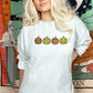 Halloween Jumper, Embroidered Pumpkin Face Halloween Sweatshirt, Autumn Fall Season Vintage Sweater, Comfy Unisex Outfit