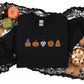 Embroidered Pumpkin Sweatshirt, Fall Unisex Sweatshirt, Pumpkin Patch Spooky Season Sweatshirt, Autumn Ghost Outfits, Halloween Sweatshirt