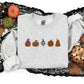 Embroidered Pumpkin Sweatshirt, Fall Unisex Sweatshirt, Pumpkin Patch Spooky Season Sweatshirt, Autumn Ghost Outfits, Halloween Sweatshirt
