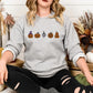Embroidered Pumpkin Sweatshirt, Fall Unisex Sweatshirt, Pumpkin Patch Spooky Season Sweatshirt, Autumn Ghost Outfits, Halloween Sweatshirt