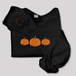 Pumpkin Sweatshirt, Embroidered Autumn Crewneck Jumper, Halloween Sweater, Fall Season Pumpkin Design Embroidery Comfy Top, EmbroideryCrafts