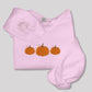Pumpkin Sweatshirt, Embroidered Autumn Crewneck Jumper, Halloween Sweater, Fall Season Pumpkin Design Embroidery Comfy Top, EmbroideryCrafts