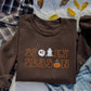 Spooky Season Sweatshirt, Retro Embroidered Halloween Sweaters, Family Matching Trendy Autumn Jumper, Unisex Adults Tops, Halloween Outfits