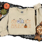 Spooky Season Sweatshirt, Retro Embroidered Halloween Sweaters, Family Matching Trendy Autumn Jumper, Unisex Adults Tops, Halloween Outfits
