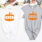 Custom Halloween Pumpkin T-Shirt, Personalised Name Halloween Printed Shirt, Vintage Fall Pumpkins Easy Fit Tees, Halloween Party Outfits