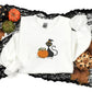 Black Cat Halloween Sweatshirt, Embroidered Cat and Pumpkin Sweater, Spooky Season Jumper, Halloween Party Matching Outfits, Cat Lover Gifts