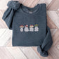 Cute Mushroom Ghost Sweatshirt, Embroidered Halloween Ghost Sweatshirt, Vintage Creepy Mushroom Ghost Jumper, Spooky Season Outfits Gifts
