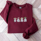 Cute Mushroom Ghost Sweatshirt, Embroidered Halloween Ghost Sweatshirt, Vintage Creepy Mushroom Ghost Jumper, Spooky Season Outfits Gifts